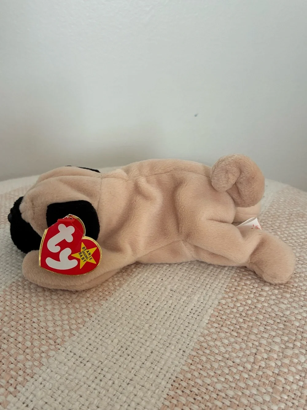 Ty Beanie Babies - “Pugsly” the Pug - 90s vintage collectible with tags
